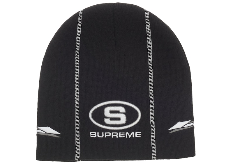 Supreme Racing Panel Beanie Black - FW25 - US