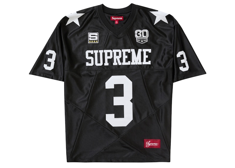 Supreme Star Football Jersey Black Men's - FW24 - GB