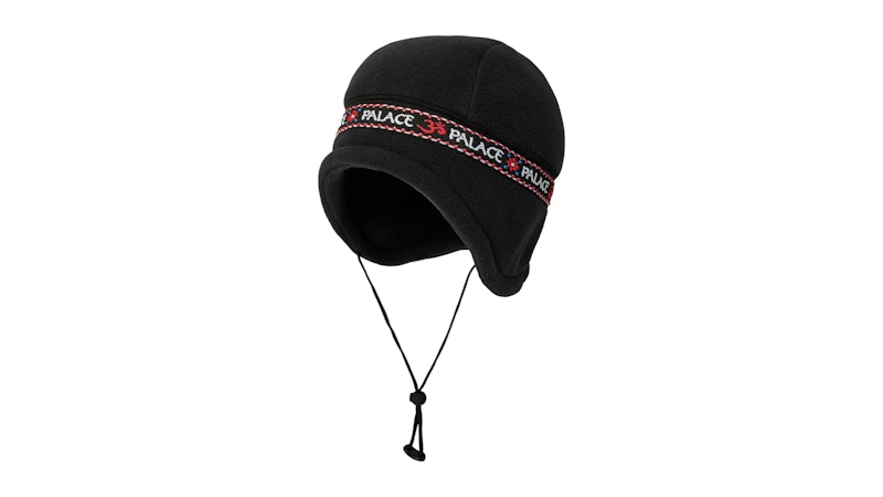 Palace Polartec Om Earflap Beanie Black Men's - SS26 - GB