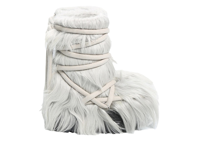 Rick Owens Lunar Mega Tractor Boot Pearl (Women's) - RP02D3862 LGF