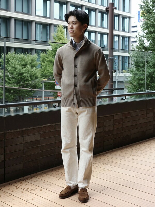 名品】スタンドカラーカーディガン | 読む、鎌倉シャツ