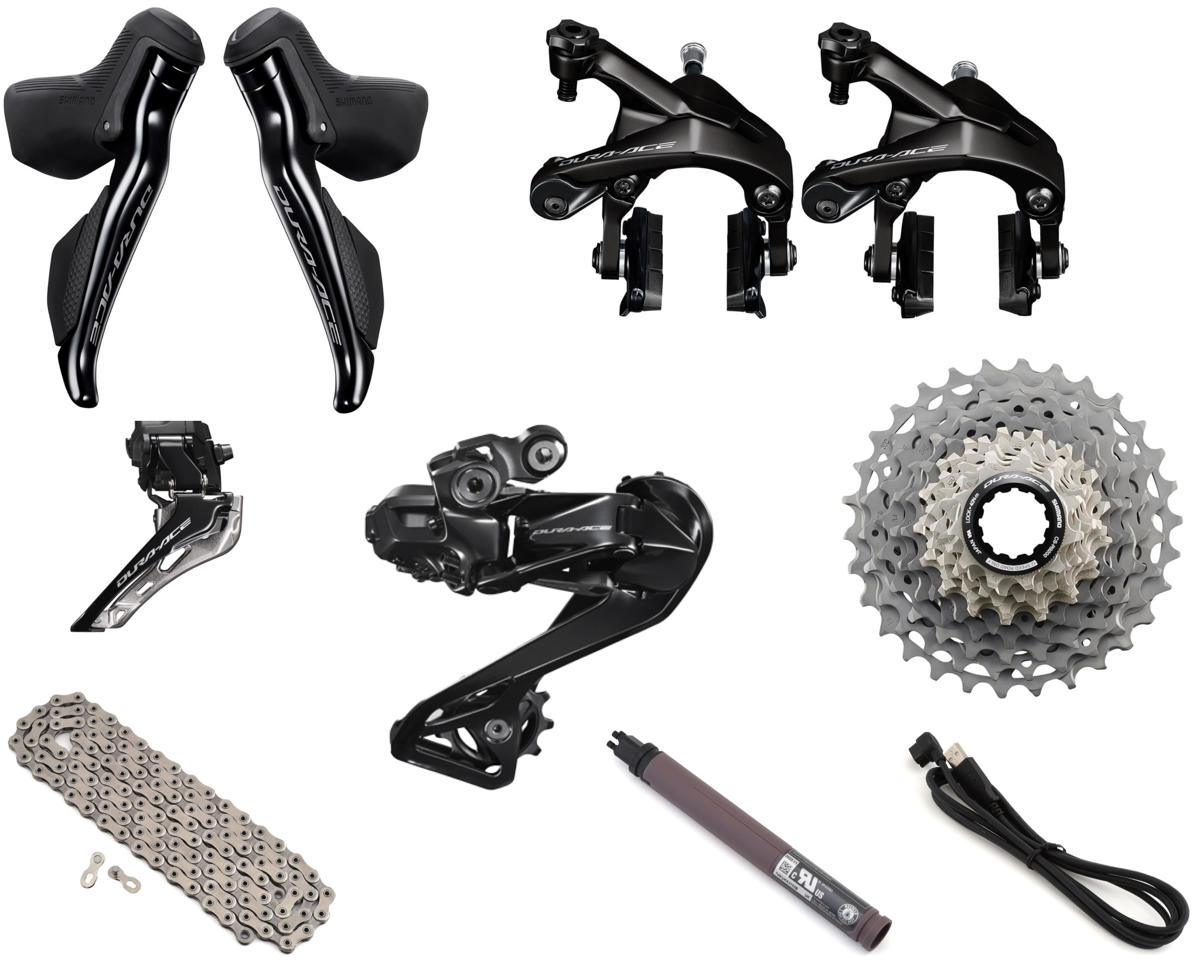Shimano Dura-Ace R9250 Di2 Rim Brake Groupset (Black) (2 x 12