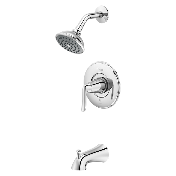 Polished Chrome Willa 8P8-WS2-MALSCC 1-Handle Tub & Shower Faucet