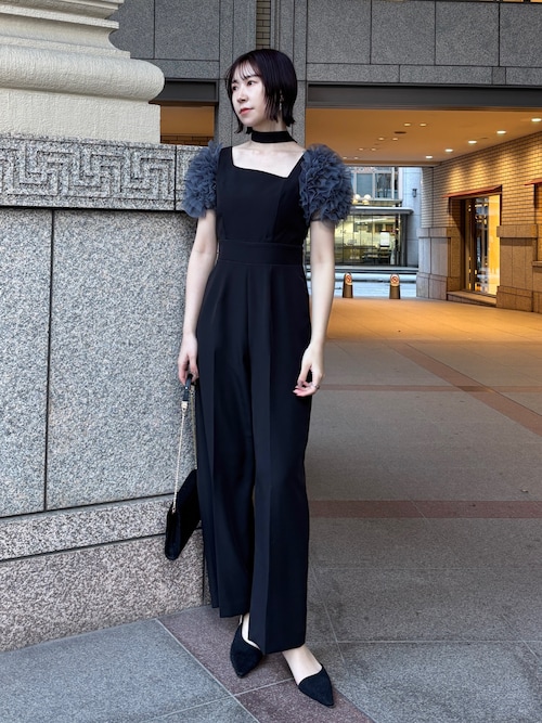 ソンイさんコラボ】LADYチュールショルダーパンツドレス 結婚式