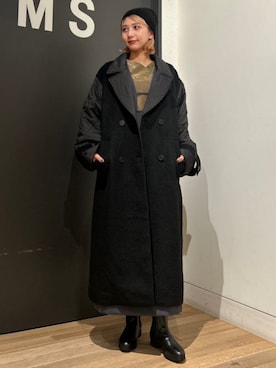 RBS / キルティング キリカエ コートを使った人気ファッション