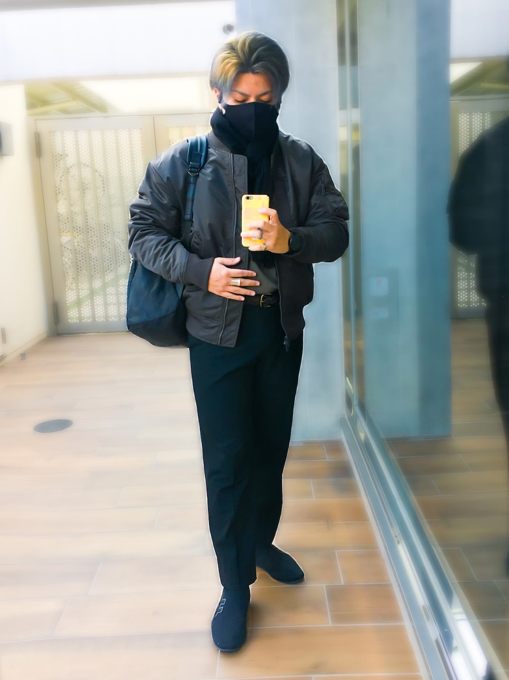 ユニクロ UNIQLO +j ダウンオーバーサイズリブブルゾン ブラック M