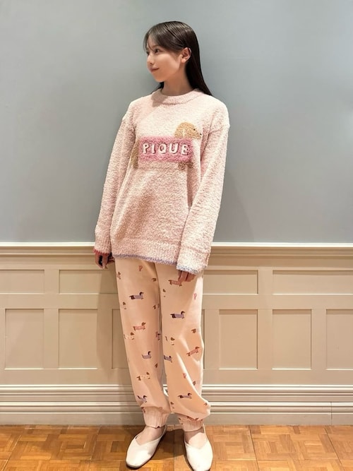 セール】ダックスフンド柄ロングパンツ（ルームウェア/パジャマ