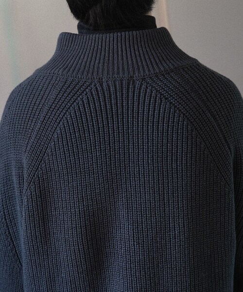 shiun（シウン）の「WOOL HALF ZIP KNIT（ニット/セーター）」 - WEAR