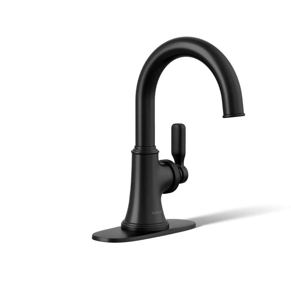 KOHLER Paces Single Handle Single Hole Bathroom Faucet in Matte