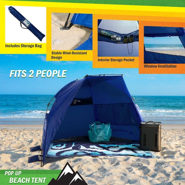 Wakeman Outdoors 2-Person Beach Tent HW4700004 - The Home Depot