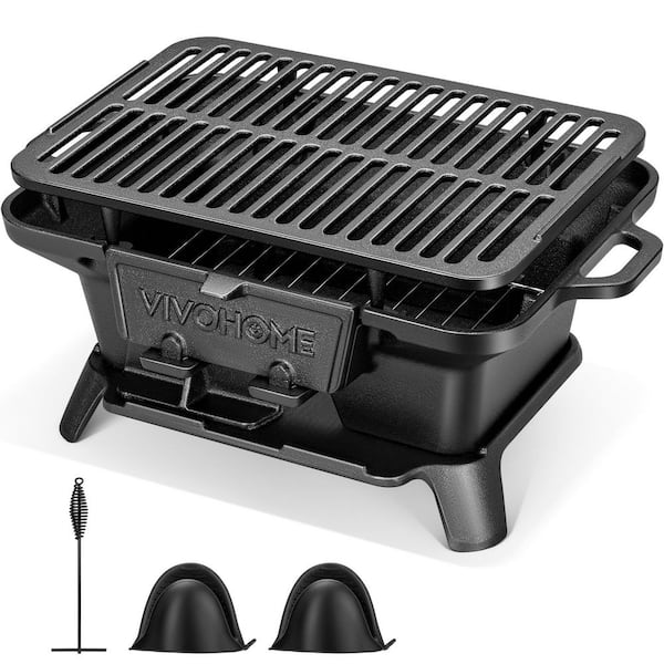 Picnic Time X-Grill Folding Portable Charcoal Grill in Black 775