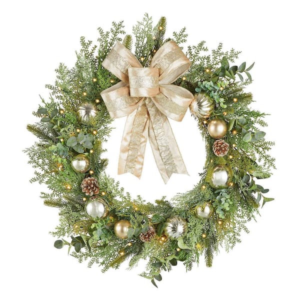 Home Accents Holiday 30 in St. Germain Battery Operated Mixed Pine