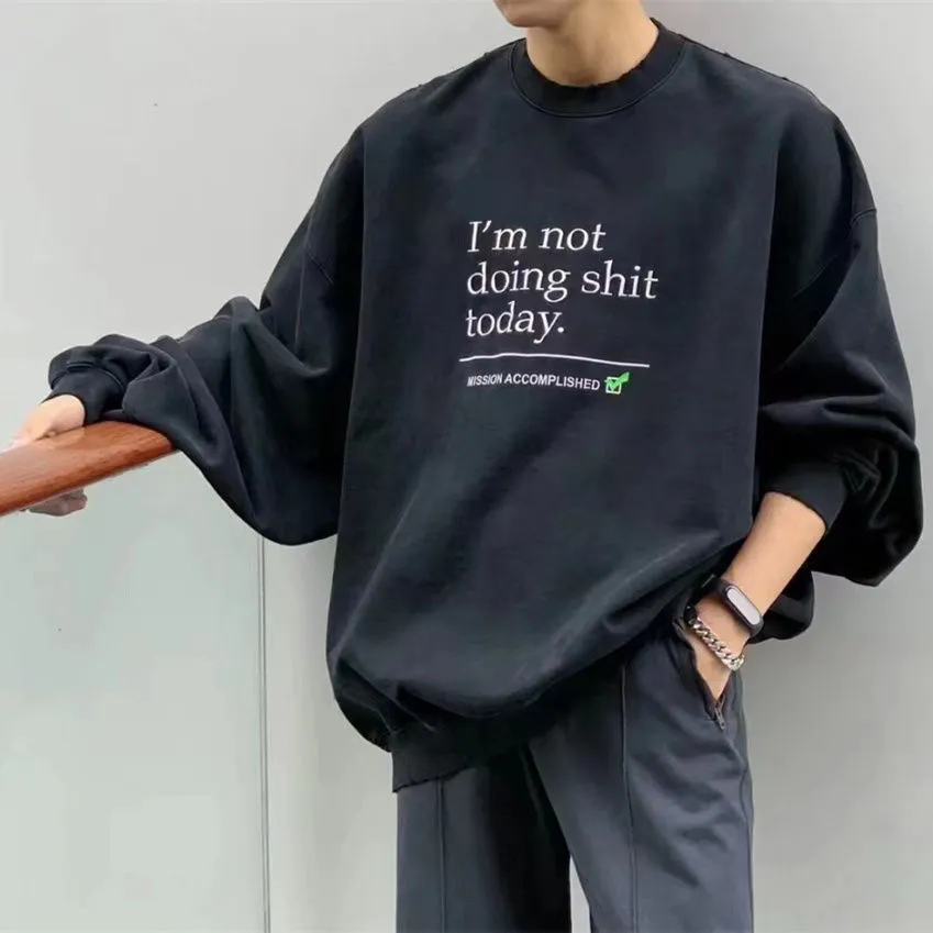 VETEMENTS 23SS Not Doing Crewneck Sweat