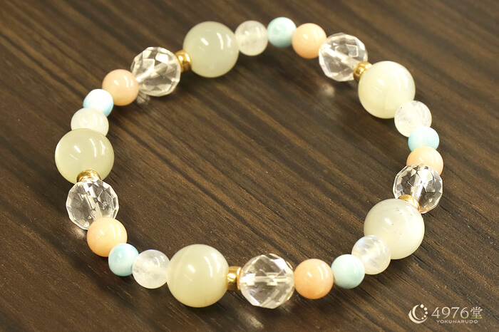 ムーンストーン・ピンクオパール・ラリマー ブレスレット ｜ 天然石