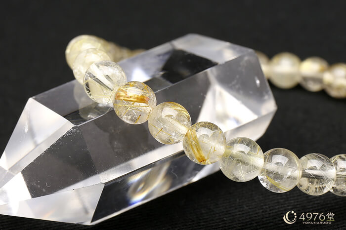 ルチルクォーツ ブレスレット 6mm ｜ 天然石通販の4976堂