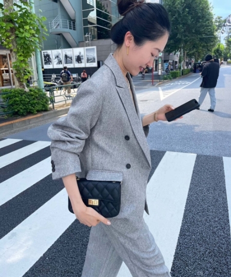 ダブルブレストヘリンボーンジャケット/le.coeur blanc(ルクールブラン