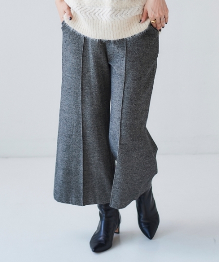 ツイードライクワイドクロップドパンツ/le.coeur blanc(ルクールブラン