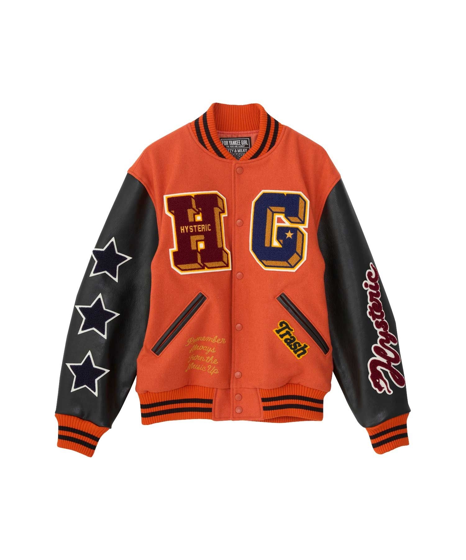 ヒステリックグラマー ベロア リバーシブルスカジャン リネン混 日本製