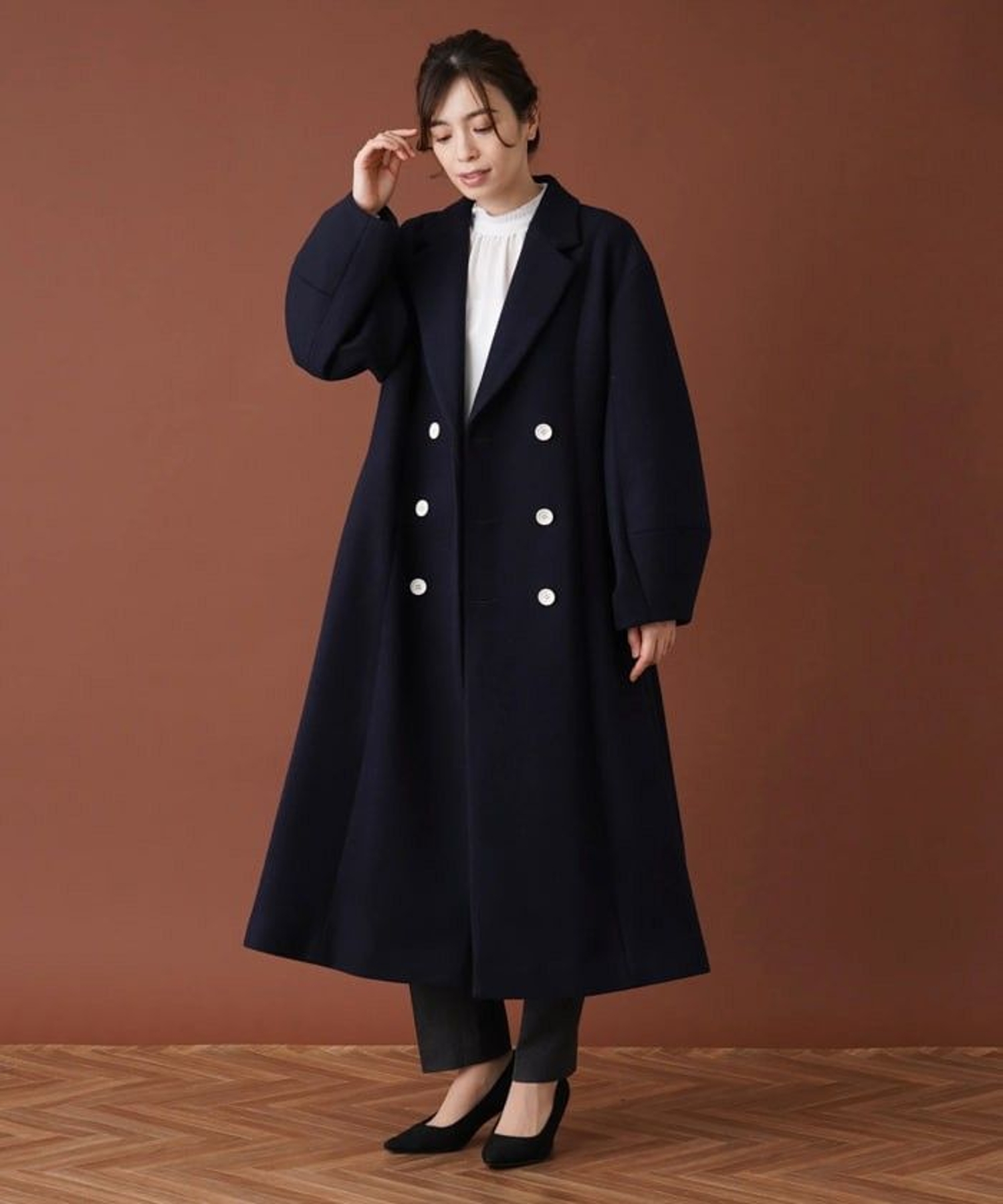 ダブルロングコート【Leilian：EZUMI】|レリアン | レリアン公式