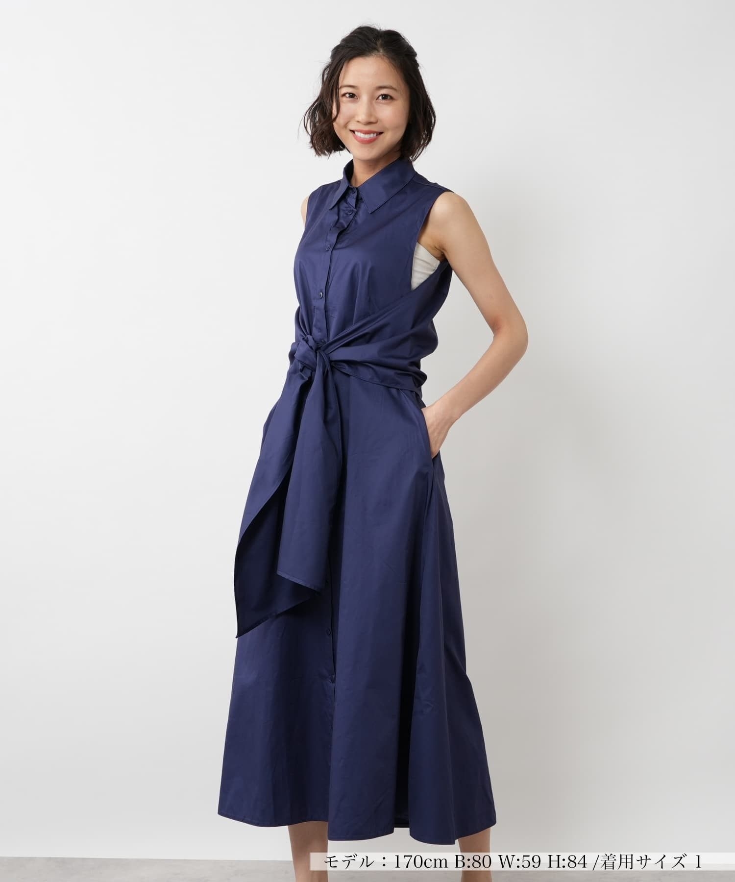 フロントリボンノースリーブワンピース【DEVOTION TWINS】|ネミカ