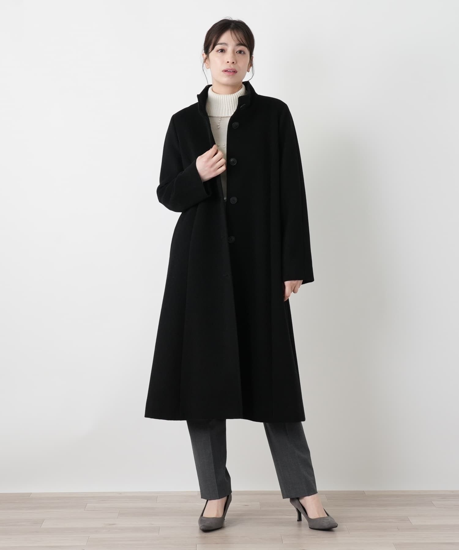 カシミヤスタンドカラーコート|レリアン | レリアン公式オンラインストア