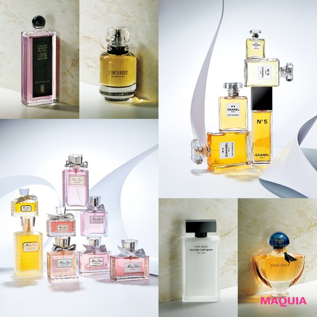 シャネル N°5、ミス ディオール、ランテルディほか、改めて知りたい6