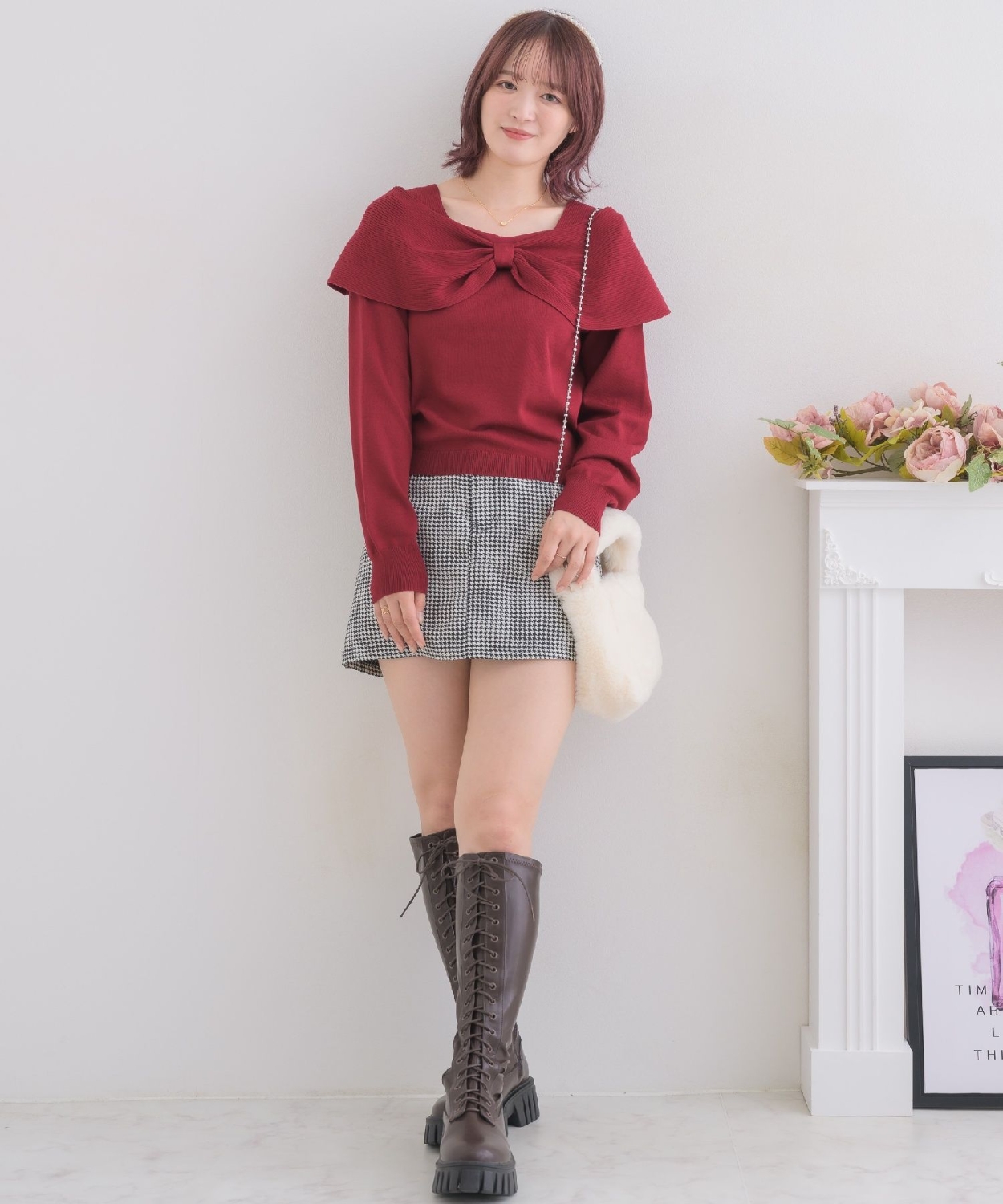 プチ刺繍台形ミニSK|ems excite | RETRO GIRL ONLINE STORE レトロ