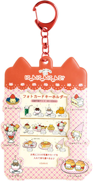 AB36901 にゃんにゃんにゃんこ フォトキーホルダー[サンエックス