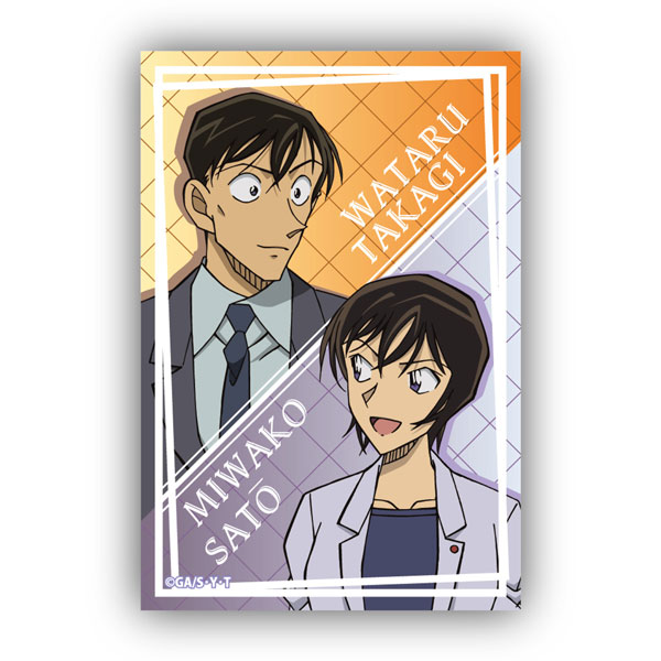 名探偵コナン スクエア型缶バッジVol.4 高木渉＆佐藤美和子