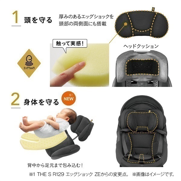 コンビ ホワイトレーベル THE S R129 エッグショック ZF ネイビー