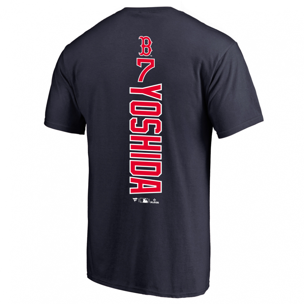 メンズ 野球 半袖Tシャツ MLB Fanatics PLAYMAKER レッドソックス 吉田