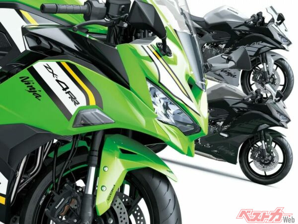 新車】ニンジャ「ZX-4RR」2025年モデルは10Rお揃いのWSBKカラー！SEは