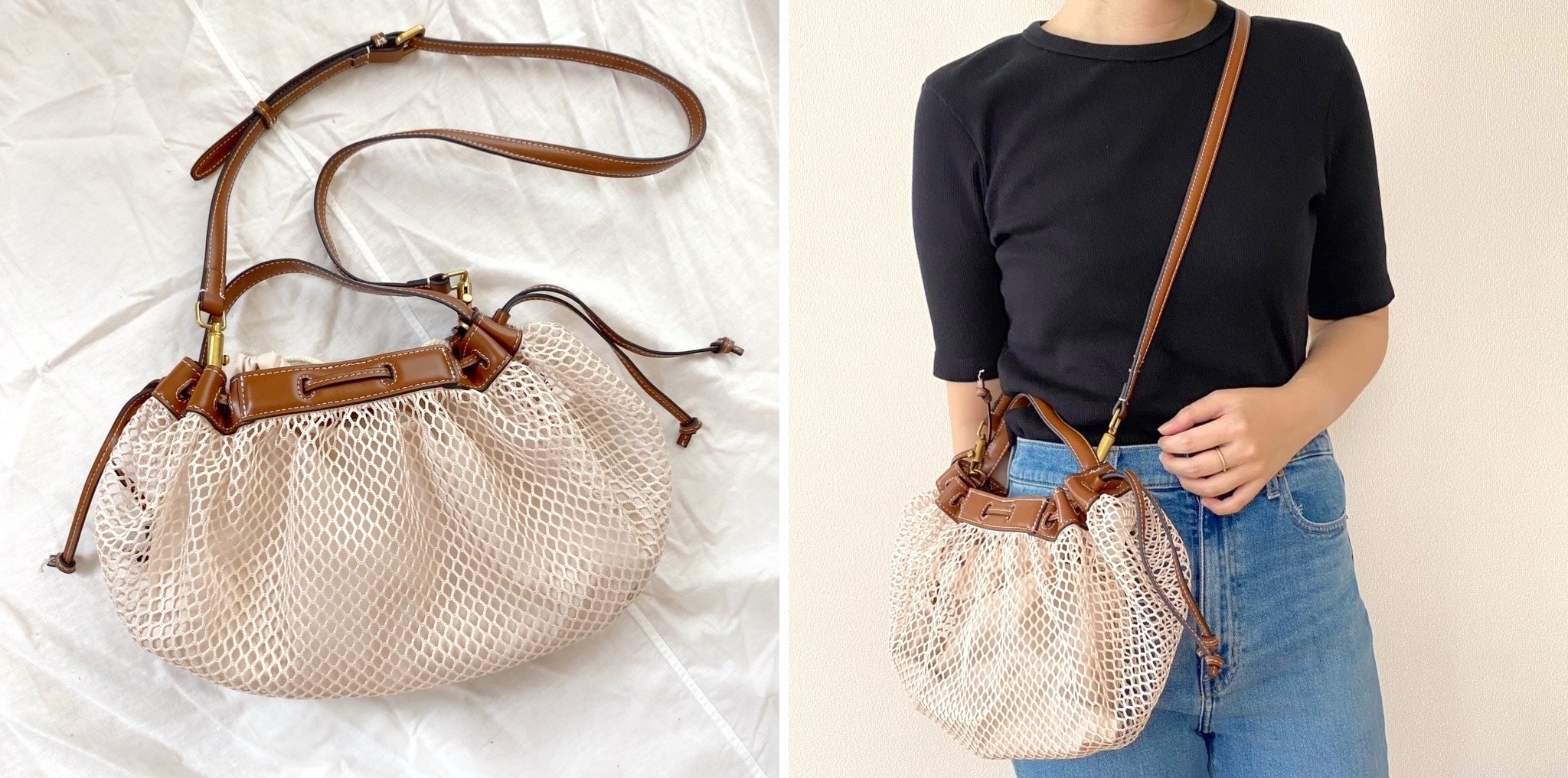 ZARAの「新作ショルダーバッグ」が涼しげデザインでオシャレ！ペット