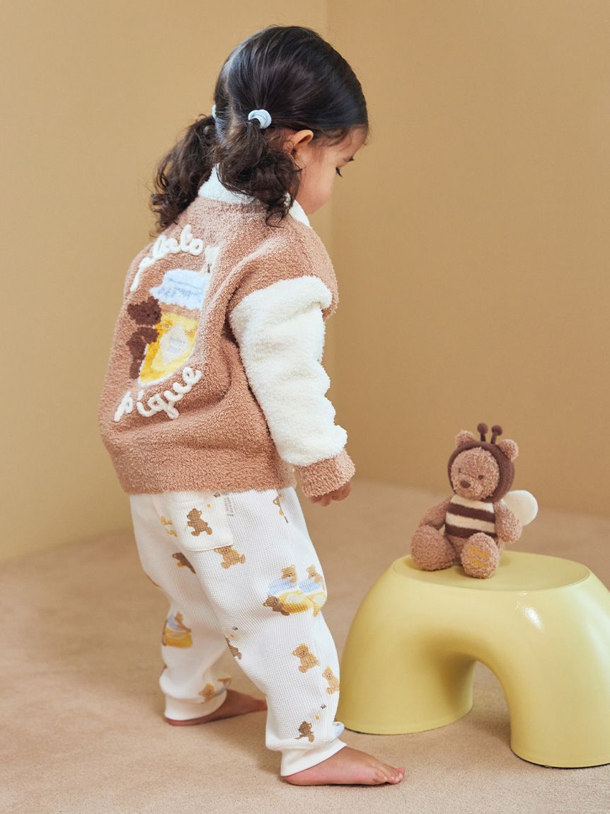 BABY】はちみつベア柄ロングパンツ(ロングパンツ)｜ルームウェア