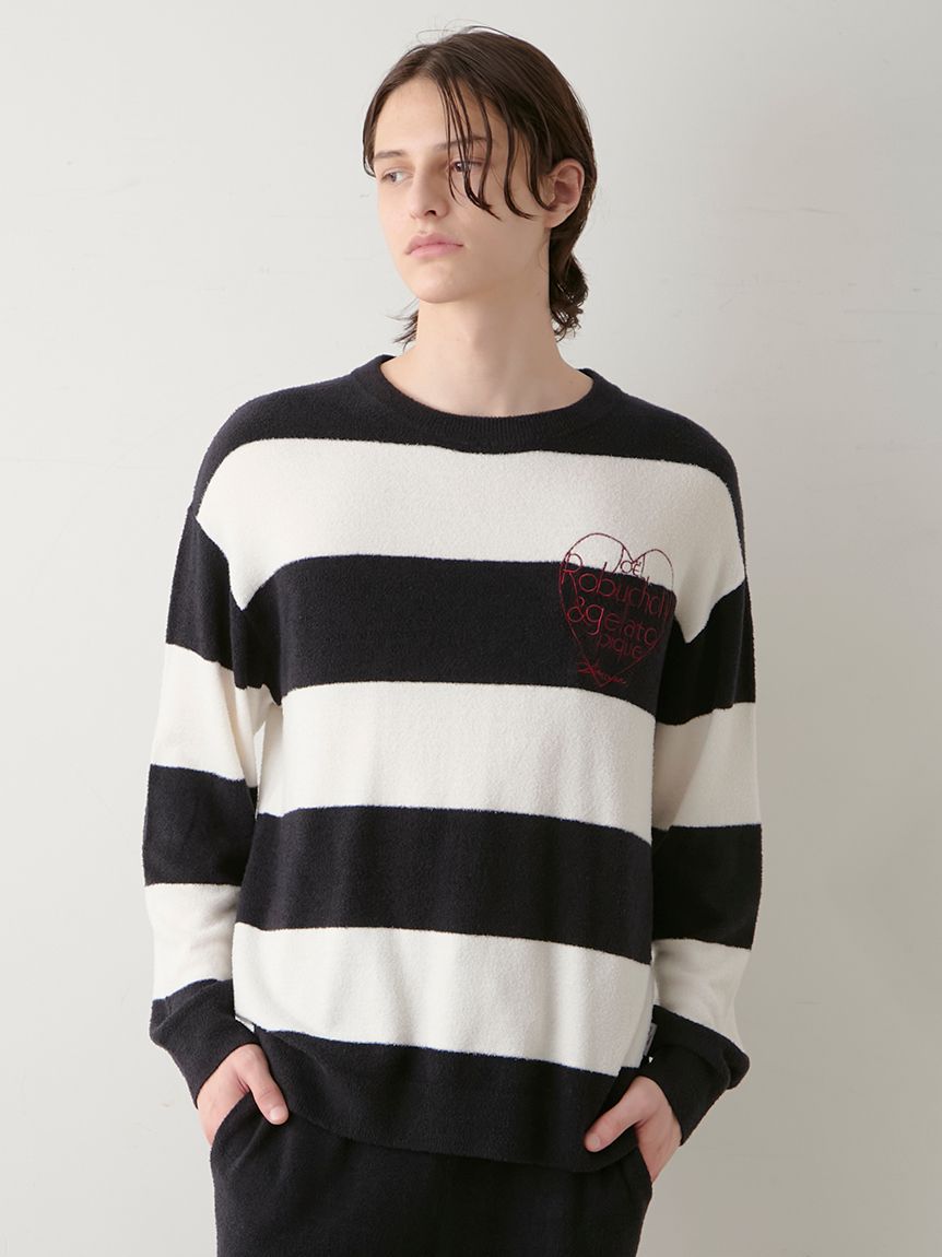 JOEL ROBUCHON】【HOMME】スムーズィーシルクプルオーバー(ニットプル