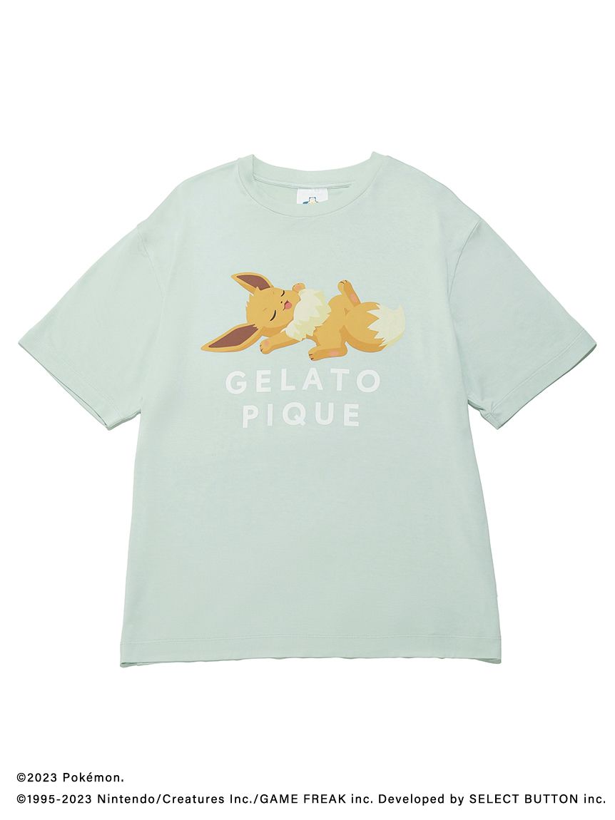 ポケモンスリープ】【メンズ】接触冷感プリントTシャツ＆ハーフパンツ