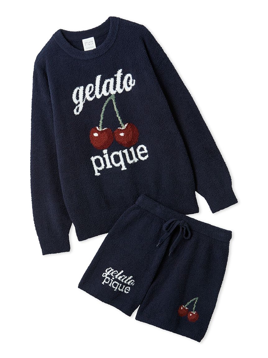 ONLINE限定】べビモコチェリージャガードプルオーバー&ショートパンツ