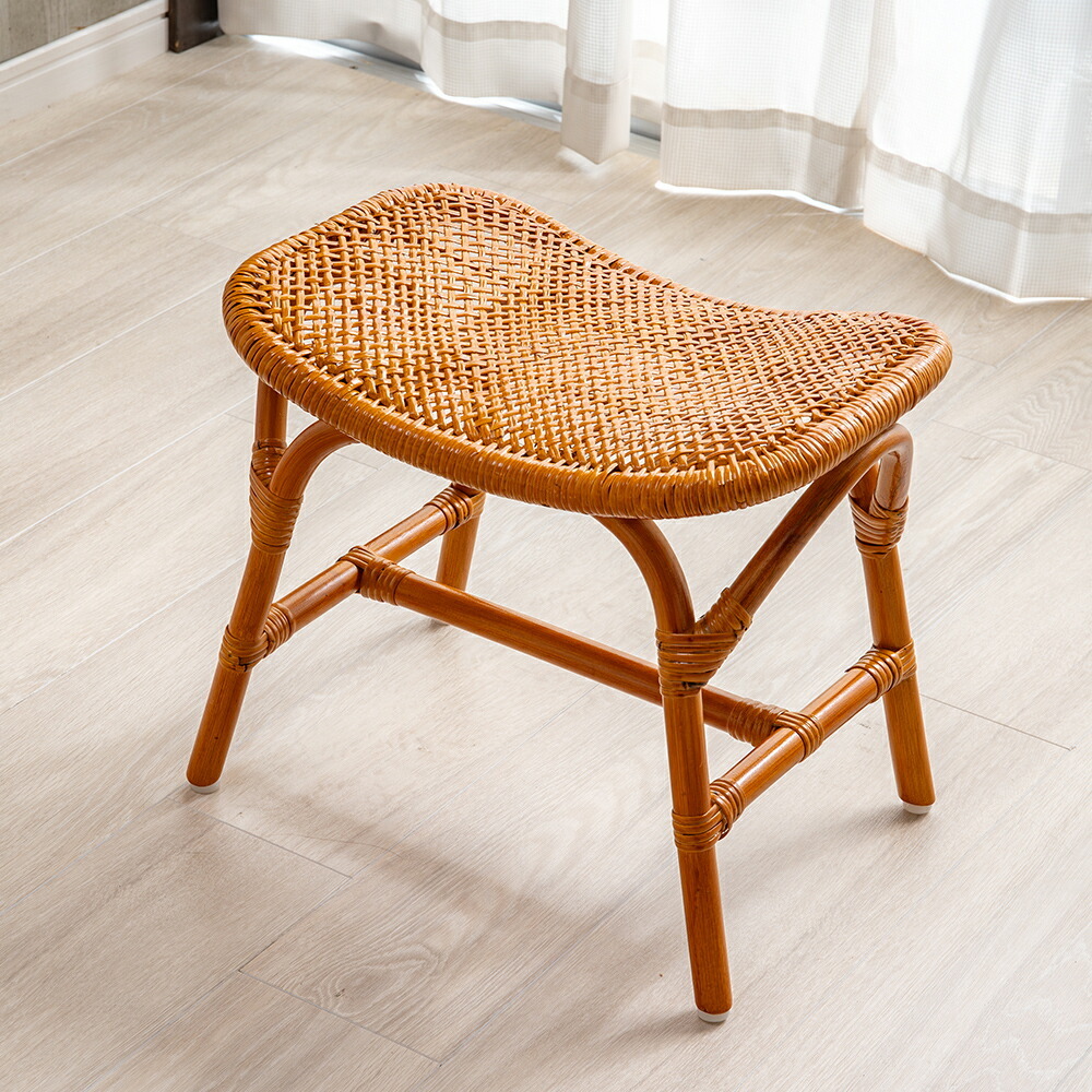 天然籐スクエアスツール ラタン スツール 椅子 チェア イス ラタン 籐