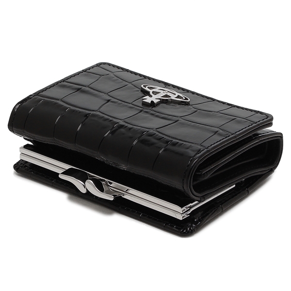 ヴィヴィアンウエストウッド 三つ折り財布 クロコダイル がま口