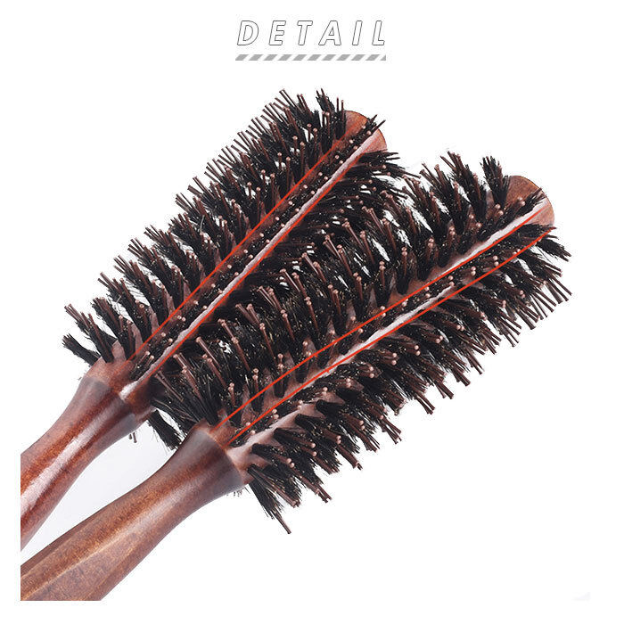 ヘアブラシ 豚毛 通販 ロールブラシ カールブラシ ブラシ ブロー