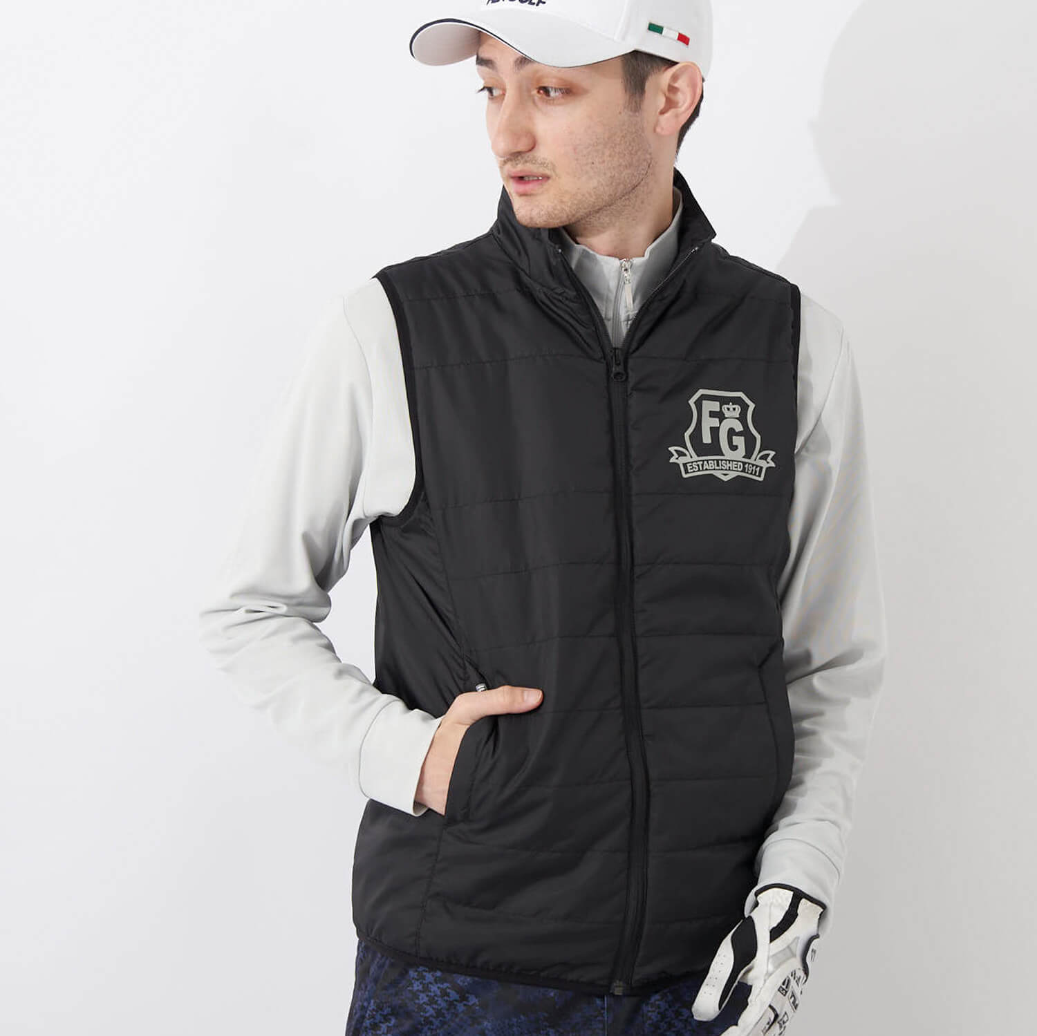 FILA GOLF フィラゴルフ ゴルフウェア ゴルフ メンズ 中綿 ベスト