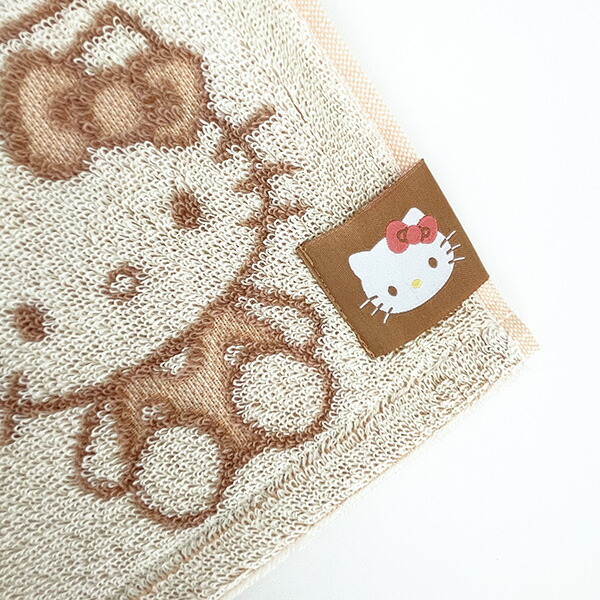 サンリオ ハローキティ ナチュラルキティフェイスタオル 洗面所