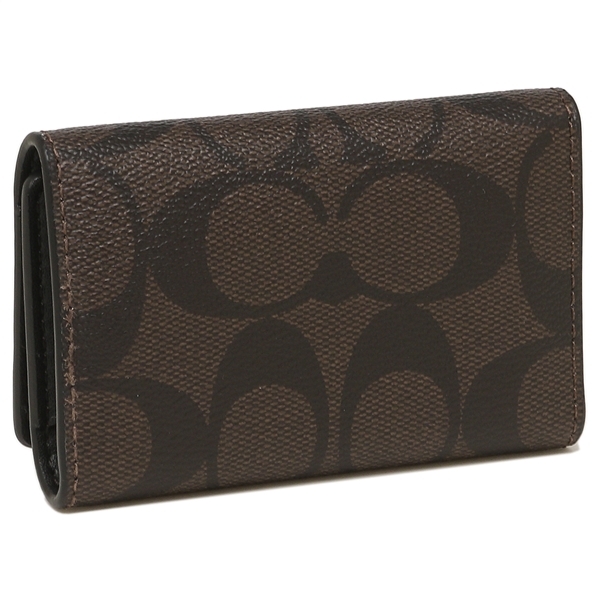 コーチ アウトレットキーケース シグネチャー ブラウン レディース