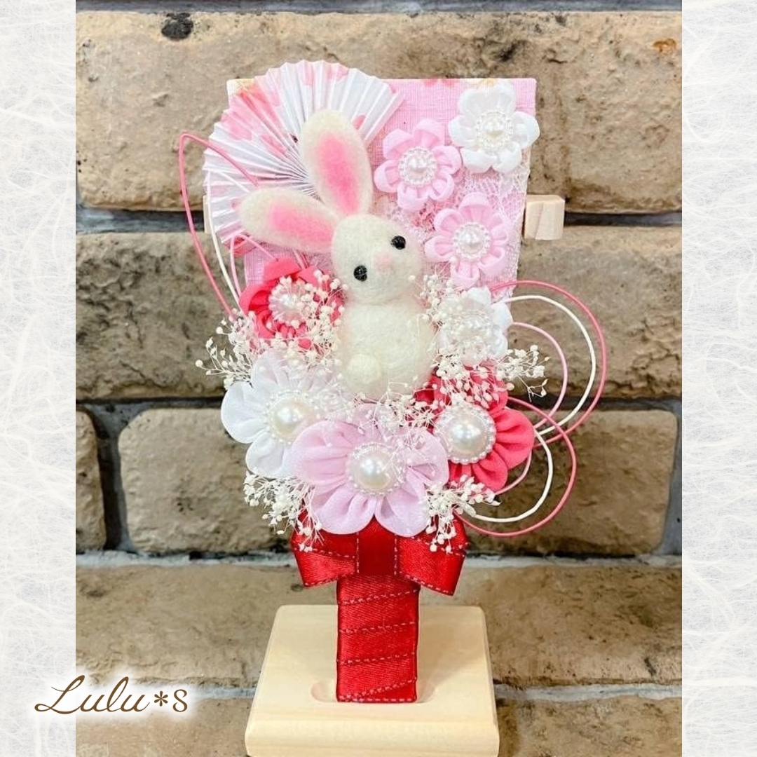 選べる3種類】幸せを呼ぶ つまみ細工の羽子板飾り｜ 初正月 雛祭り