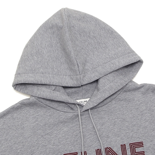 セリーヌ パーカー フーディー ルーズフーディー グレー レディース