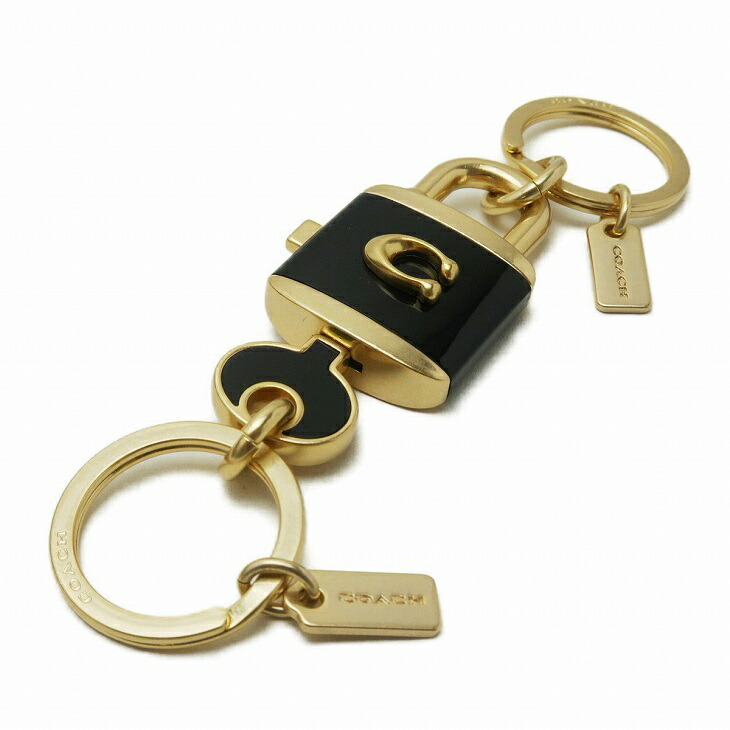 コーチ COACH キーホルダー レディース キーリング 鍵 錠前 バッグ