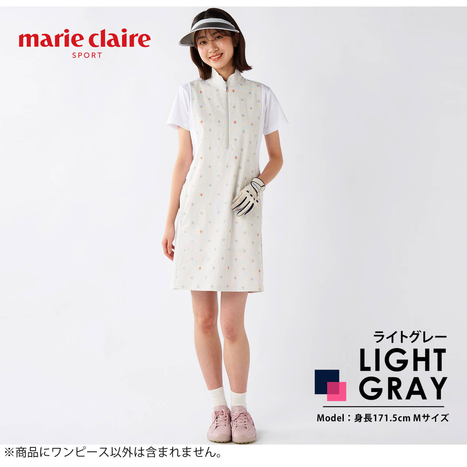 marie claire GOLF マリクレール 半袖 ワンピース ゴルフウェア
