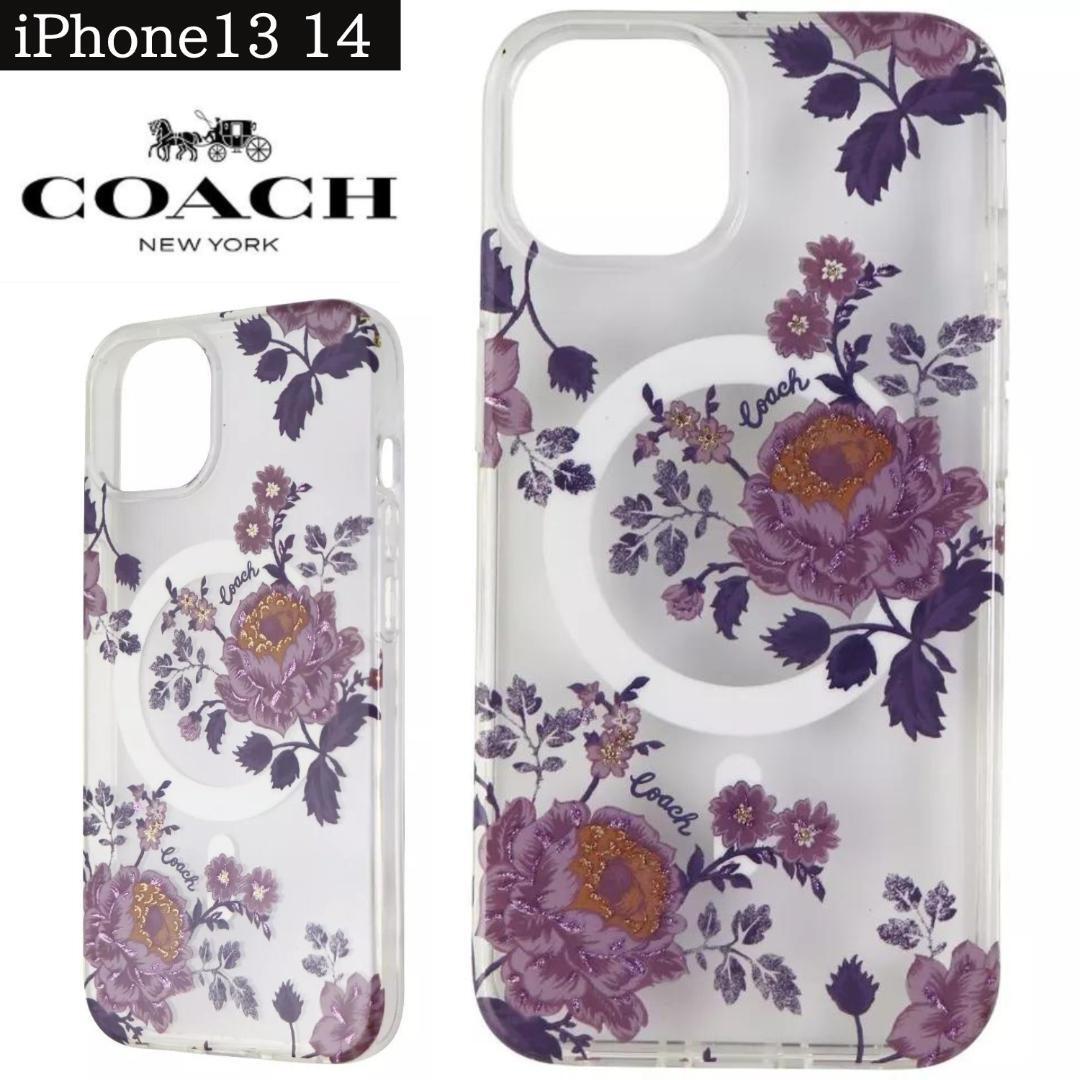 送料無料 COACH 花柄 iPhone13 iPhone14 ケース アイフォン iPhone