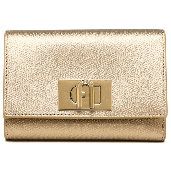 フルラ 三つ折り財布 Mサイズ ミニ財布 ゴールド レディース FURLA