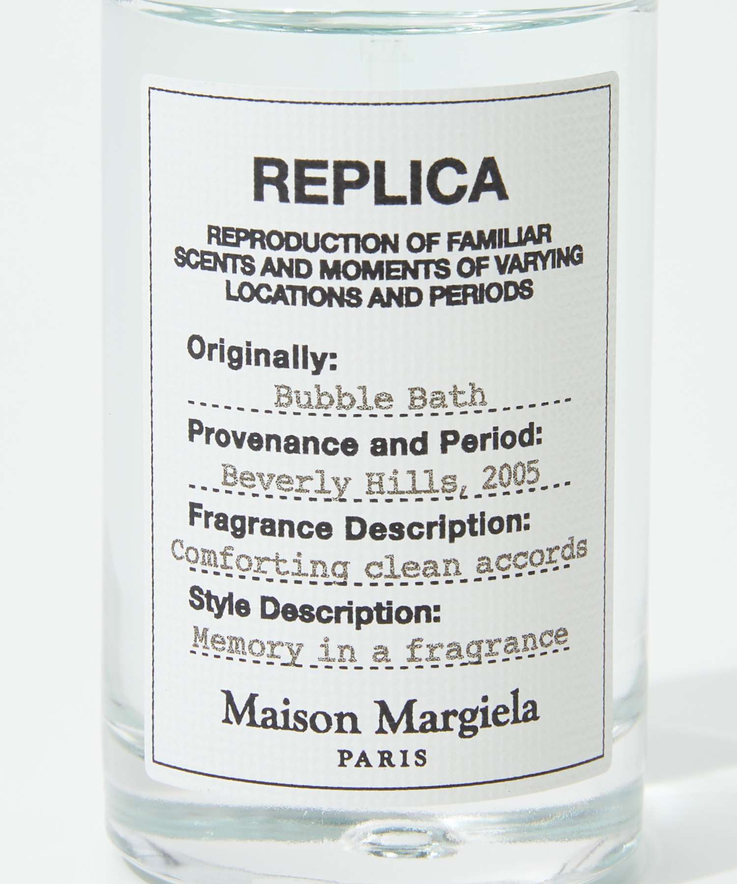 メゾン マルジェラ MAISON MARGIELA レプリカ バブルバス EDT 30ml